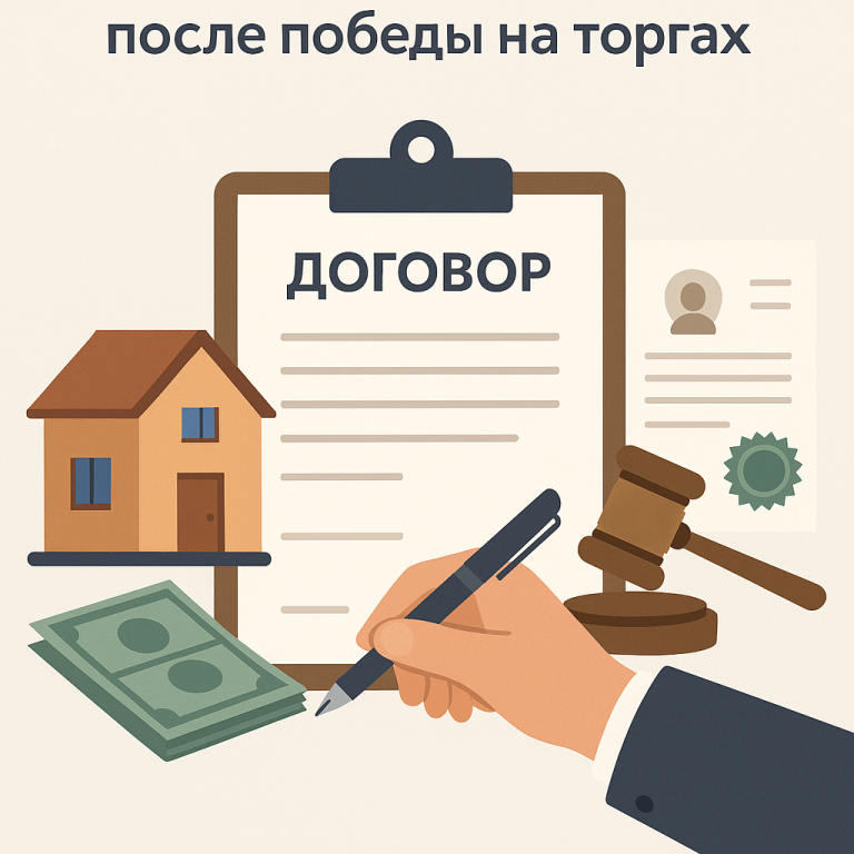 Как оформить имущество после победы на торгах